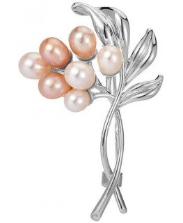 Troli Elegantiška sagē ar mākslīgajiem pērļiem Twig Sudraba