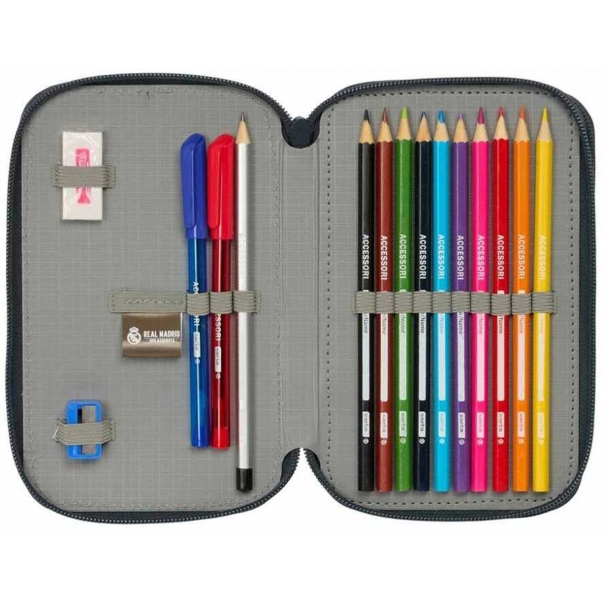 Safta Real Madrid 25/26 double pencil case 29pcs – 3