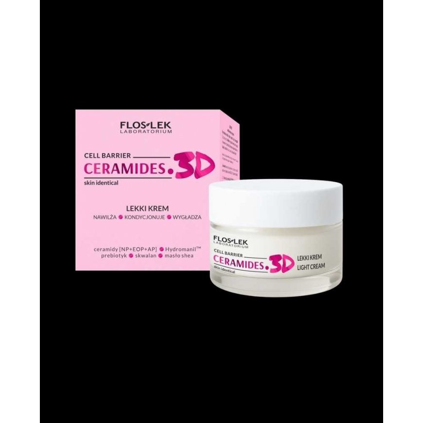 FLOSLEK CERAMIDAI. 3D lengvas veido kremas 50 ml