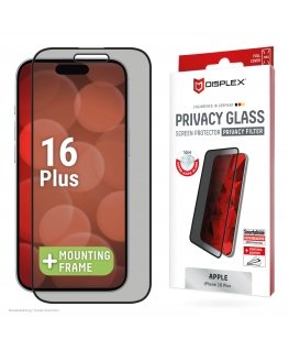 Displex 02017 Mobilā tālruņa ekrāna un aizmugures aizsargs Privātuma ekrāna aizsargs Apple 1 pcs