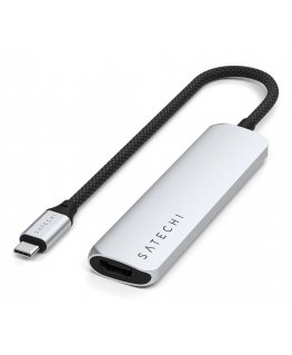 Satechi ST-P4SS jaotur USB tüüp-C 10000 Mbit/s Hõbe