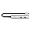 Satechi ST-P4SS sąsajos šakotuvas C tipo USB 10000 Mbit/ai Sidabras