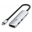 Satechi ST-P4SS jaotur USB tüüp-C 10000 Mbit/s Hõbe
