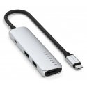 Satechi ST-P4SS keskitin USB Type-C 10000 Mbit/s Hopea
