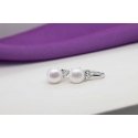 Brilio Silver Unique silver earrings with pearls and zircons EA364W Brilio Silver Unique silver earrings with pearls and zircons EA364W