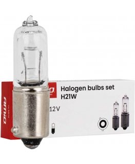 Halogen bulbs h21w 12v 21w bay9s 10pcs. amio-04514