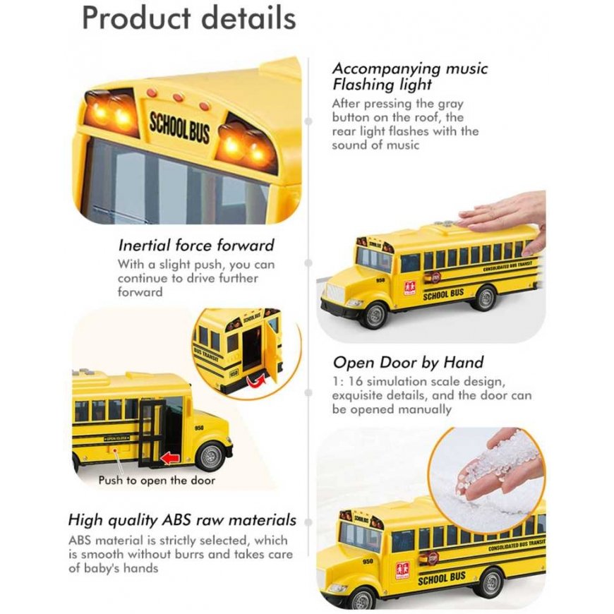 WOOPIE Skolas Autobuss Interaktīvs Elektriskais 1:20 – 5