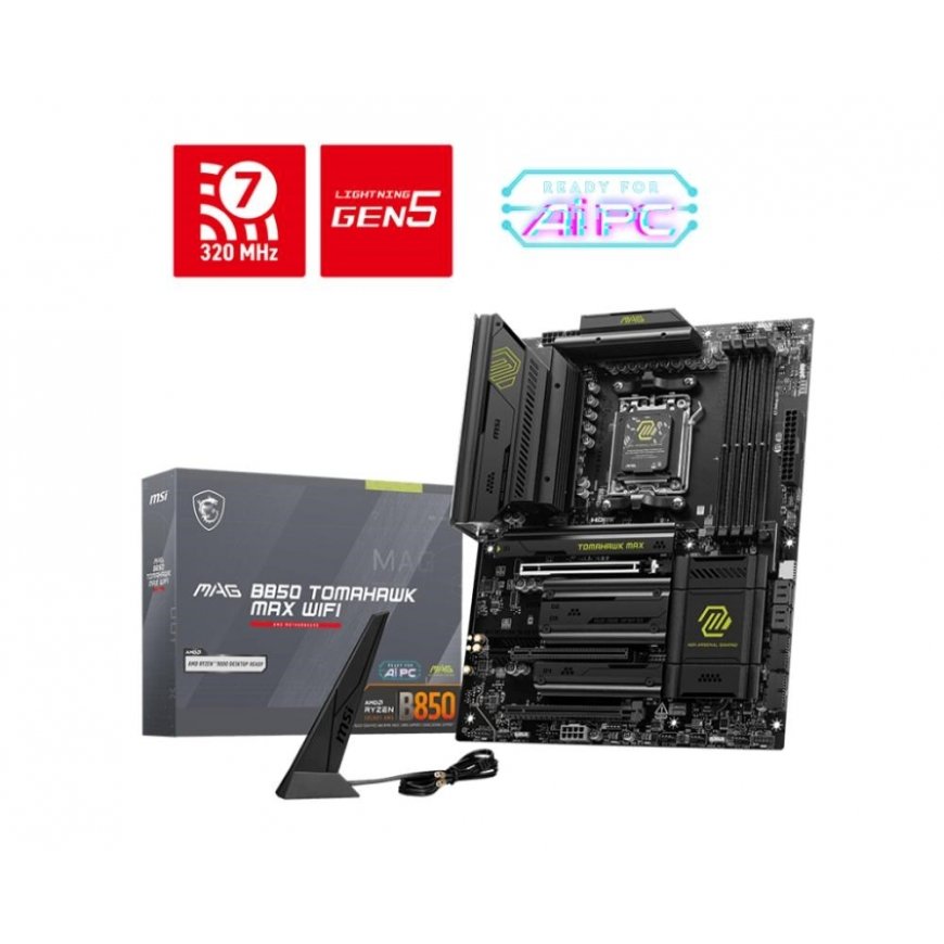 Peamine plaat MSI MB Sc AM5 MAG B850M MORTAR WIFI, AMD B850, 4xDDR5, 1xHDMI, WiFi, mATX