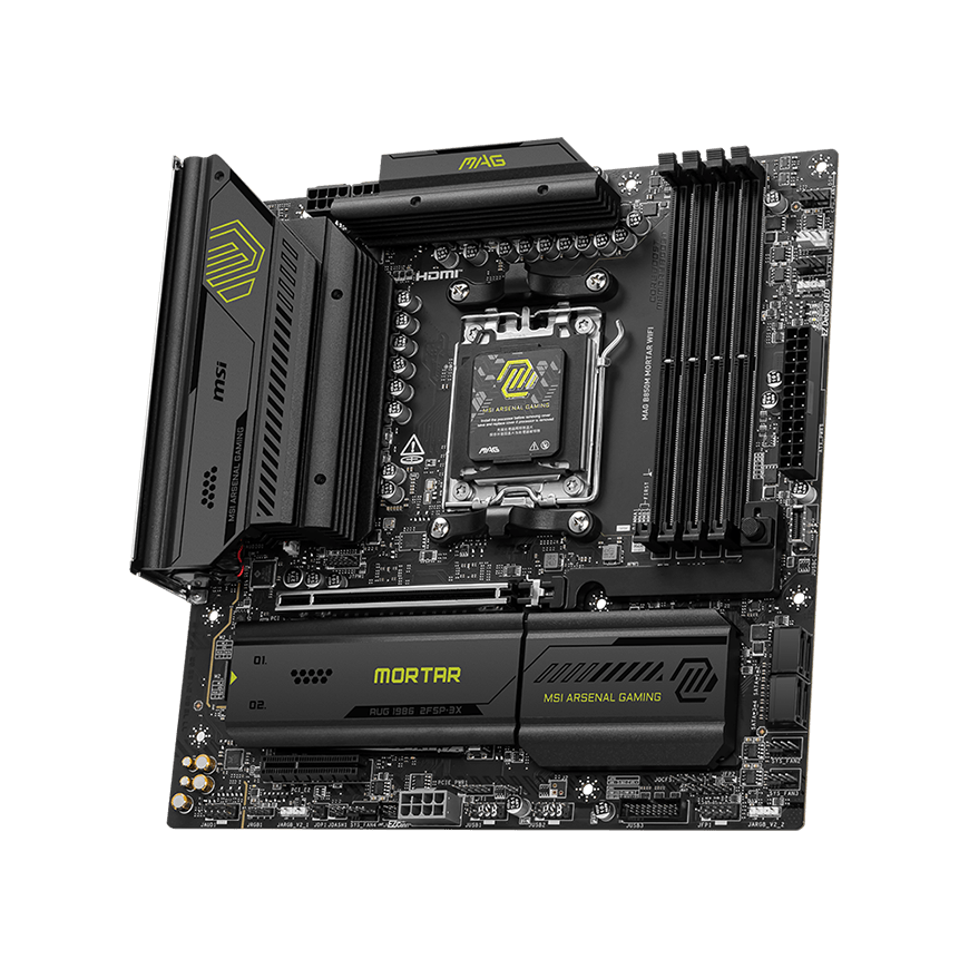Pääpiiri MSI MB Sc AM5 MAG B850M MORTAR WIFI, AMD B850, 4xDDR5, 1xHDMI, WiFi, mATX – 2