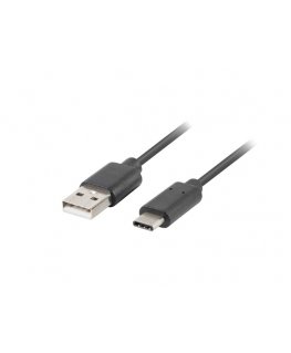 Lanberg CA-USBO-10CU-0005-BK USB-kaabel USB 2.0 0,5 m USB A USB C Must