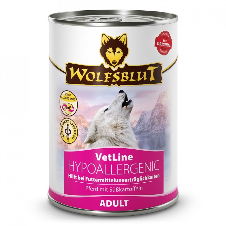 Wolfsblut VetLine Hypoallergenic Zirgs Pieaudzis suns