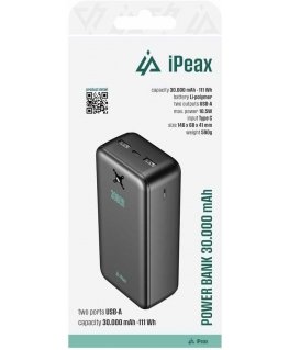 iPeax Power Bank 2x USB-A 30000mAh