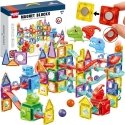 WOOPIE magnetic constructors 3D educational set for ball running, 170 pcs.
