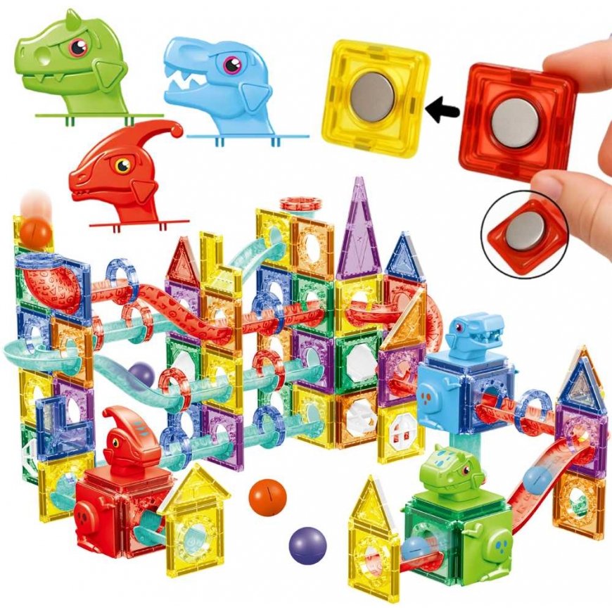 WOOPIE magnetic constructors 3D educational set for ball running, 170 pcs. – 2