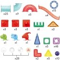 WOOPIE magnetic constructors 3D educational set for ball running, 170 pcs.