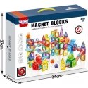 WOOPIE magnetic constructors 3D educational set for ball running, 170 pcs.