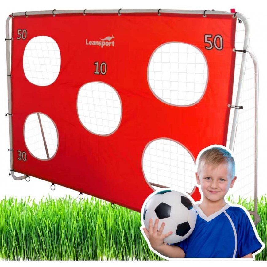 Lean Toys jalgpalli väravad sihiku 213x152x75cm – 2