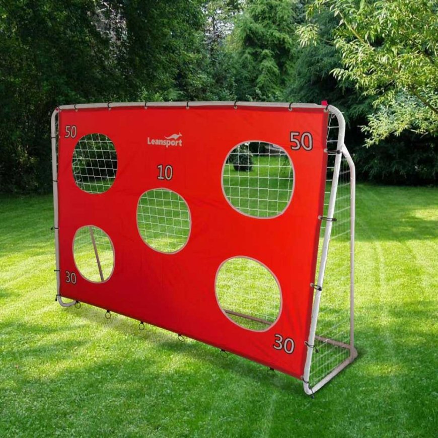 Lean Toys Football Goals with Target 213x152x75cm – 4