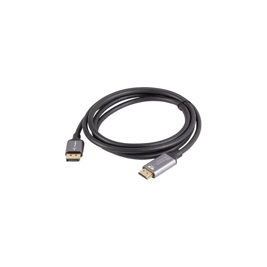 Lanberg CA-DPHD-20CU-0018-BK video kabeļu aksesuārs 1,8 m DisplayPort HDMI Type A (Standard) Melns, – 2