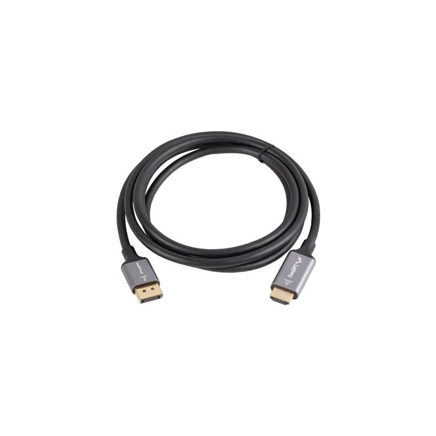 Lanberg CA-DPHD-20CU-0018-BK video cable adapter 1.8 m DisplayPort HDMI Type A (Standard) Black, Sil – 3