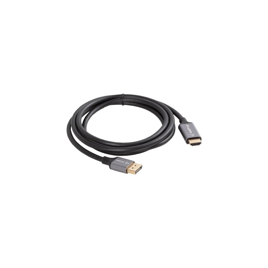 Lanberg CA-DPHD-20CU-0018-BK video cable adapter 1.8 m DisplayPort HDMI Type A (Standard) Black, Sil – 4
