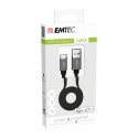 Emtec T700C USB-kaabel 1,2 m USB A USB C Must Emtec T700C USB-kaabel 1,2 m USB A USB C Must