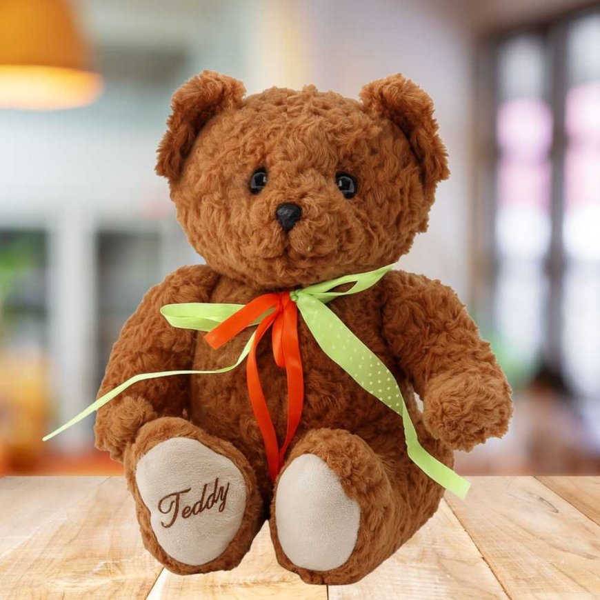 Lean Toys Pliušinis lācis ar lentīti 30 cm – 3
