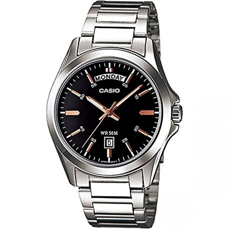 Мужские часы CASIO MTP-1370D 1A2V (zd025a) + КОРОБКА