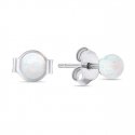 Brilio Silver Brilio Sidabrinis Fine silver stones with white synthetic opals EA625W Brilio Silver Brilio Sidabrinis Fine silver stones with white synthetic opals EA625W