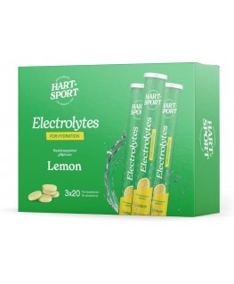 Hart-Sport elektrolüüdid Poretabletti, sidrun, 3 x 20 tbl