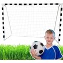 Lean Toys Futbola vārti ar kvadrātveida rāmjiem 300x200x110 cm