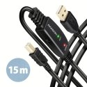 Axagon ADR-215B USB 2.0 A-M - B-M active connecting/repeater cable 15m - Kabel - Digital/Daten USB k Axagon ADR-215B USB 2.0 A-M - B-M active connecting/repeater cable 15m - Kabel - Digital/Daten USB k