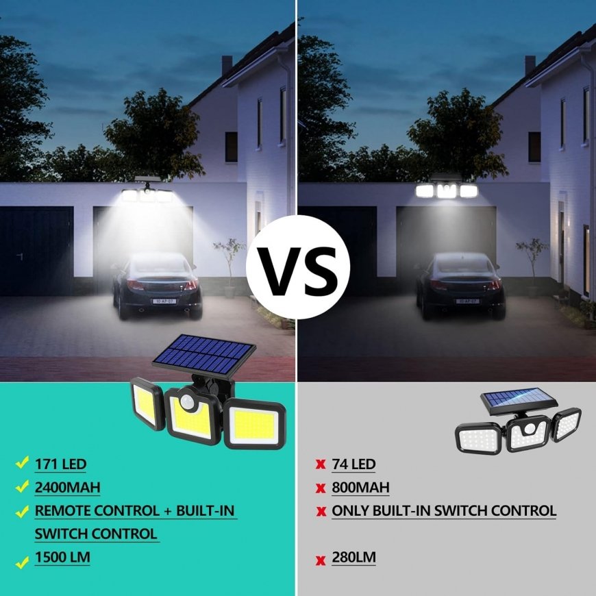 Elight Solar Sensor Seinale Lamp 3in1 LS6 liikumisanduriga, kaug – 5