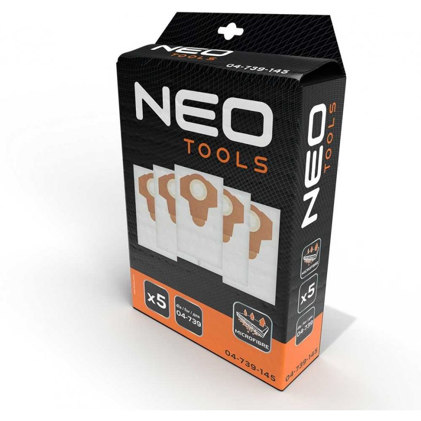 Мешки для пылесосов Neo Tools 04-739, 5 шт