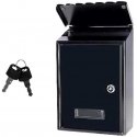 Kerge postkast aadressiaknaga, must, 26.5x18.5x6.5 cm Kerge postkast aadressiaknaga, must, 26.5x18.5x6.5 cm