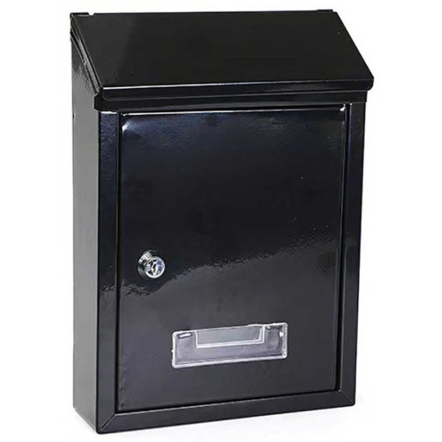 Kerge postkast aadressiaknaga, must, 26.5x18.5x6.5 cm – 5