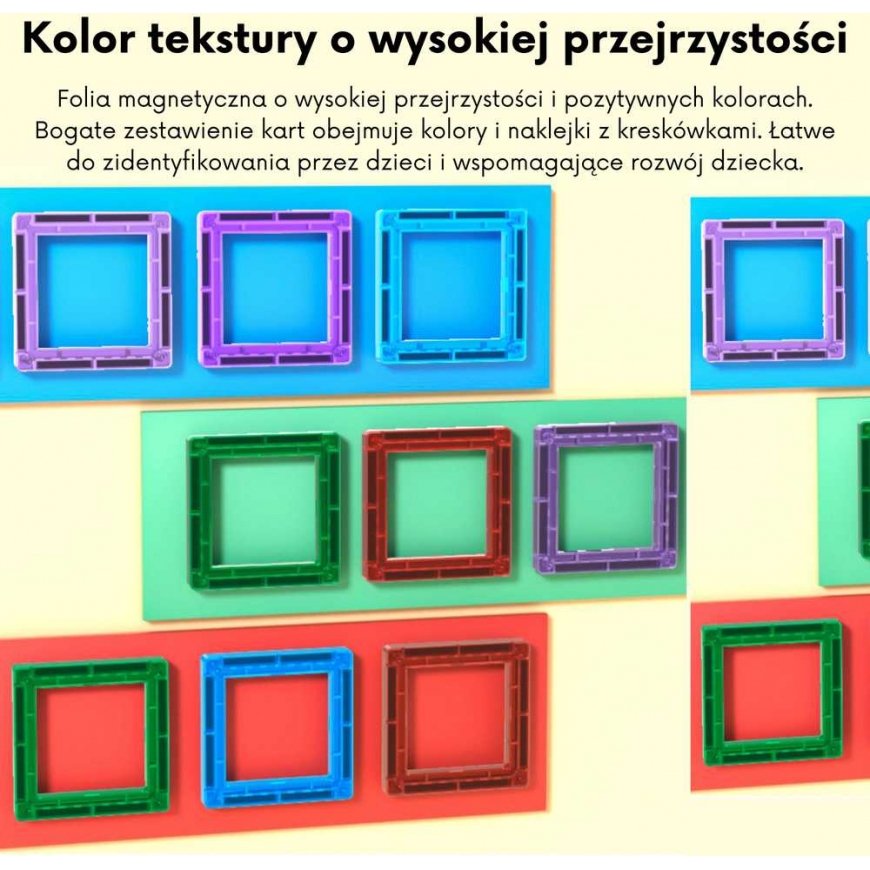 WOOPIE Magnetic Building Blocks Spatial Learning Letters 70 Pieces – 4