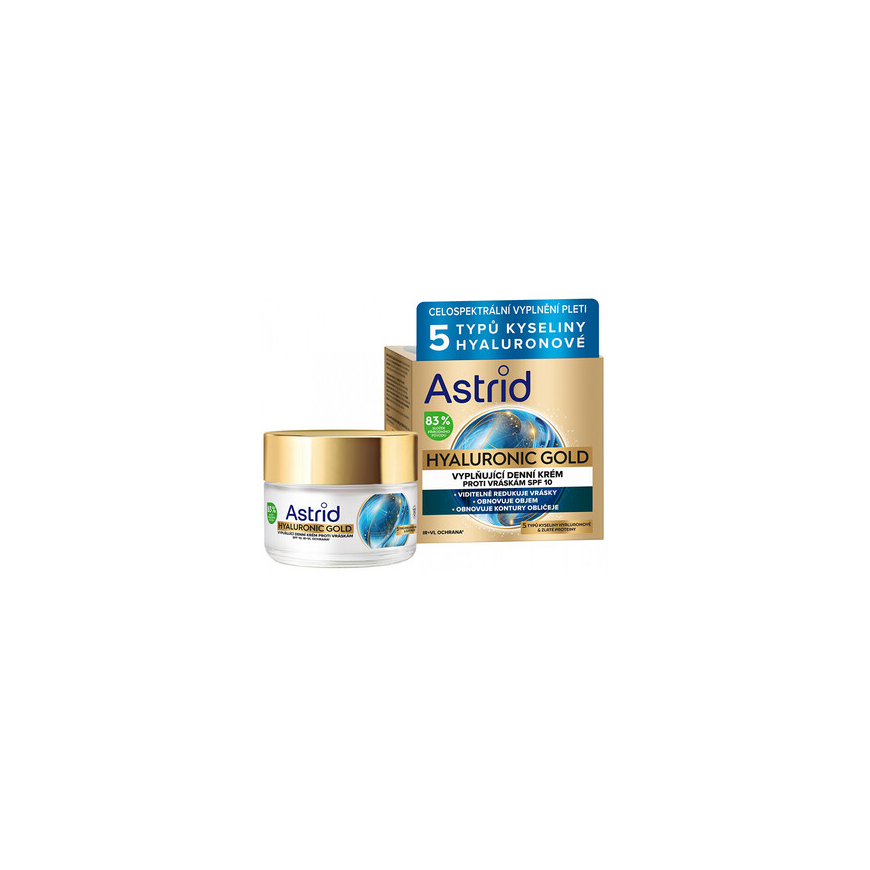 Astrid Hüaluroonhappe Kuldne Kreem SPF 10 - Kortse täitev päevakreem kuldsete valkudega - 50 ml – 2