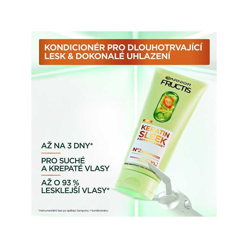 Garnier „Fructis Keratin Sleek“ konditsioneer – konditsioneer kuivadele ja pusletavatele juustele – 200 ml – 3