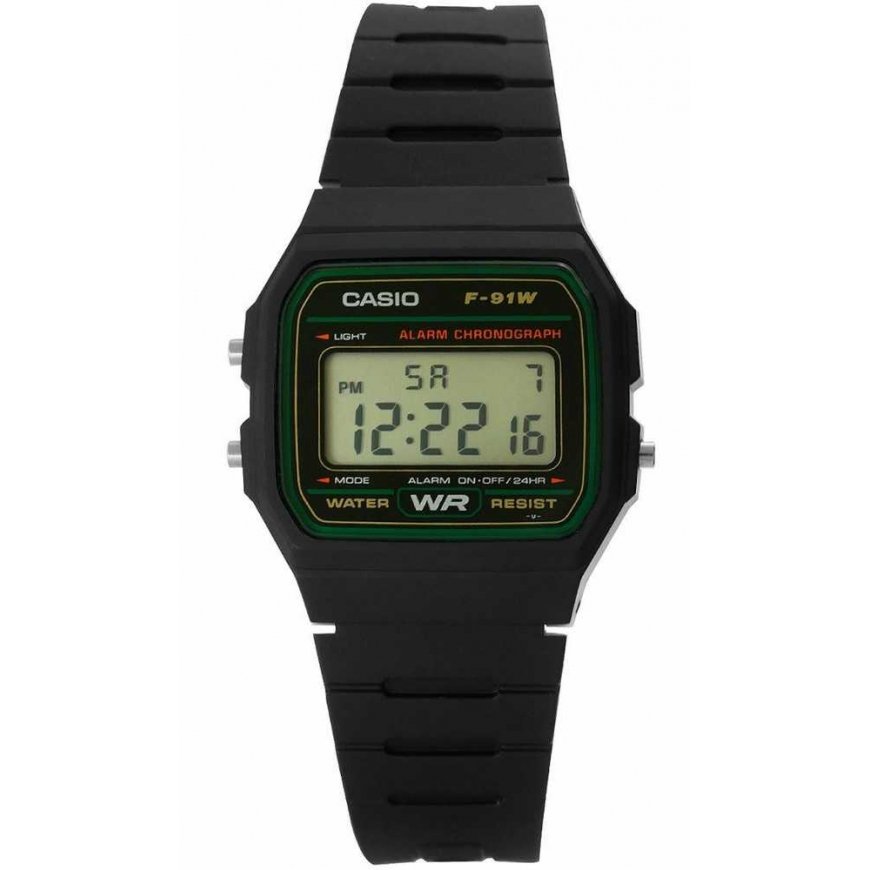 Kellot miehille CASIO F-91WM-3DG (zd102c) + laatikko