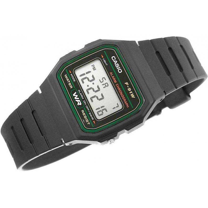 Laikrodis vyrams CASIO F-91WM-3DG (zd102c) + dėžutė – 5
