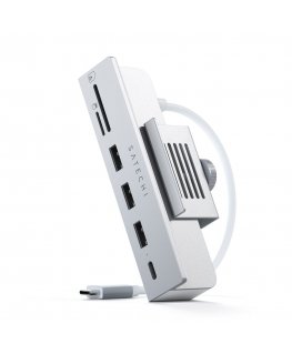 Satechi ST-UCICHS knyginių kompiuterių dokas / jungčių replikatorius USB 3.2 Gen 1 (3.1 Gen 1) Type-C Sidabras