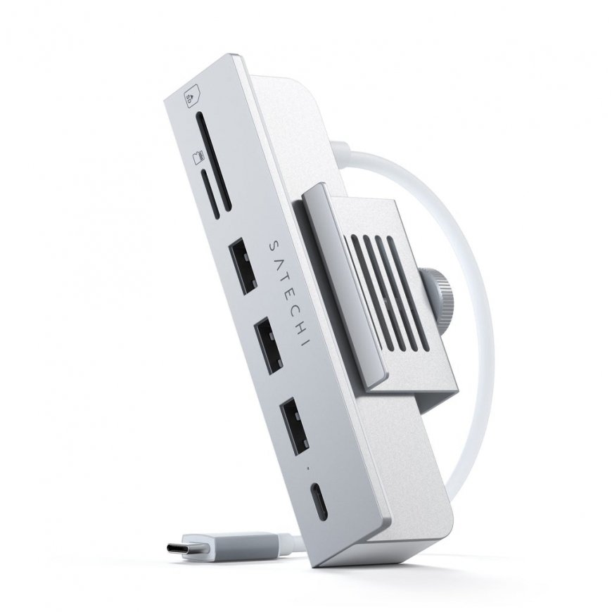 Satechi ST-UCICHS dokstacija USB 3.2 Gen 1 (3.1 Gen 1) Type-C Sudrabs