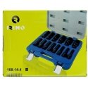 Set of hexagonal impact sockets Irimo 14 pcs 10-32mm 1/2" Set of hexagonal impact sockets Irimo 14 pcs 10-32mm 1/2"