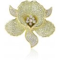 Troli Luxurious gold-plated flower-shaped brooch Troli Luxurious gold-plated flower-shaped brooch