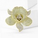 Troli Luxurious gold-plated flower-shaped brooch Troli Luxurious gold-plated flower-shaped brooch