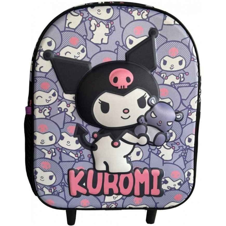 Manenti Hello Kitty Kuromi 3D trolley 32cm