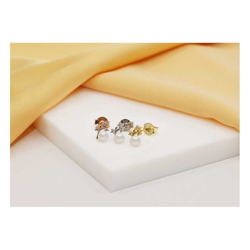Brilio Silver Brilio Silver Unique silver earrings with real pearls EA622W – 5