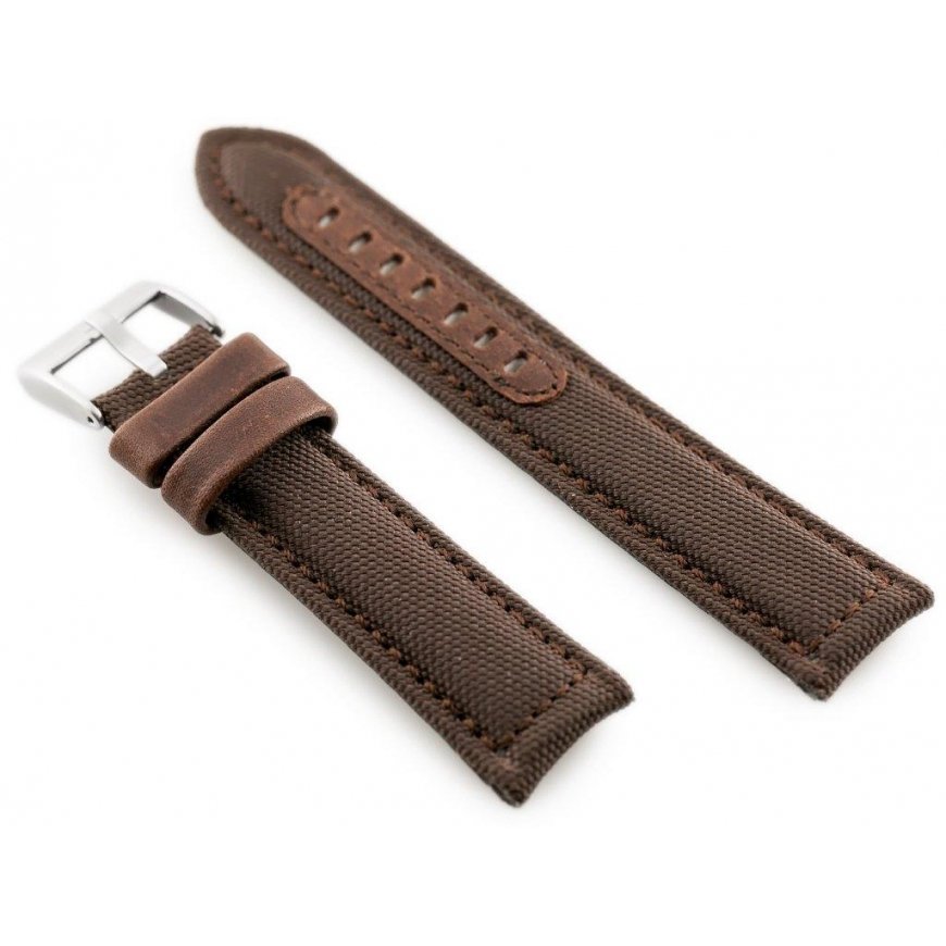 Pacifik W34 - PREMIUM - ruda - 24mm odos laikrodžio dirželis – 3