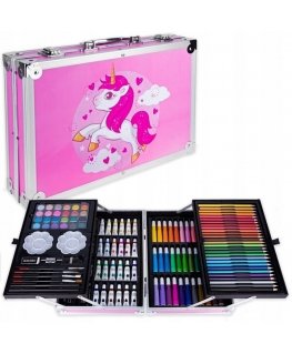 Kiddyz Stationery Art Set for Kids 145pcs Creative Drawing Kit P